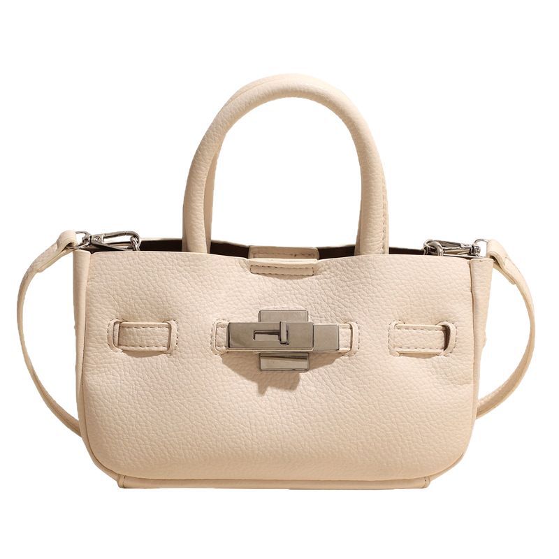2025 New style, versatile soft leather handbag, casual women's casual lychee pattern crossbody bag, stylish single-shoulder underarm bag Item Picture