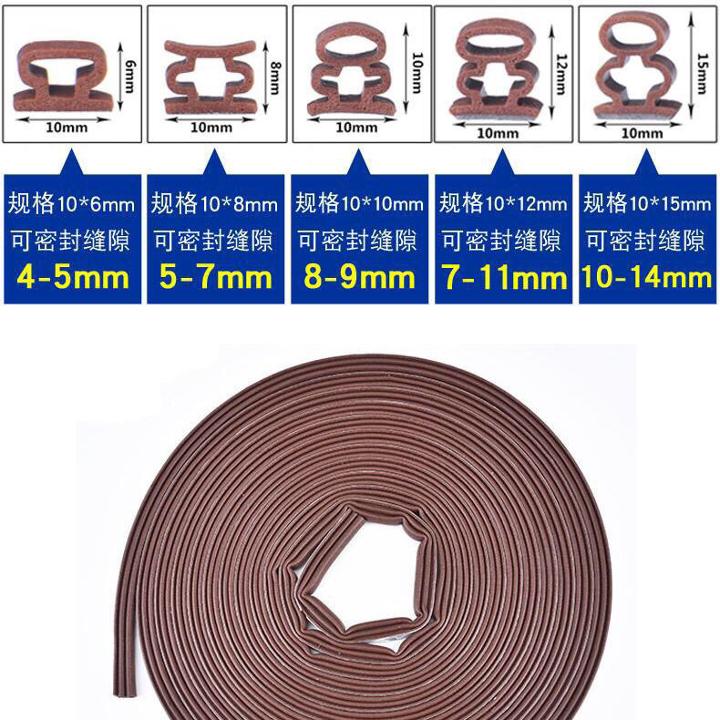 Anti-theft door, entrance door, door gap, door bottom sealing strip, door bottom rubber strip, sound insulation strip, door and window windbreak gap filling strip Application Scenario