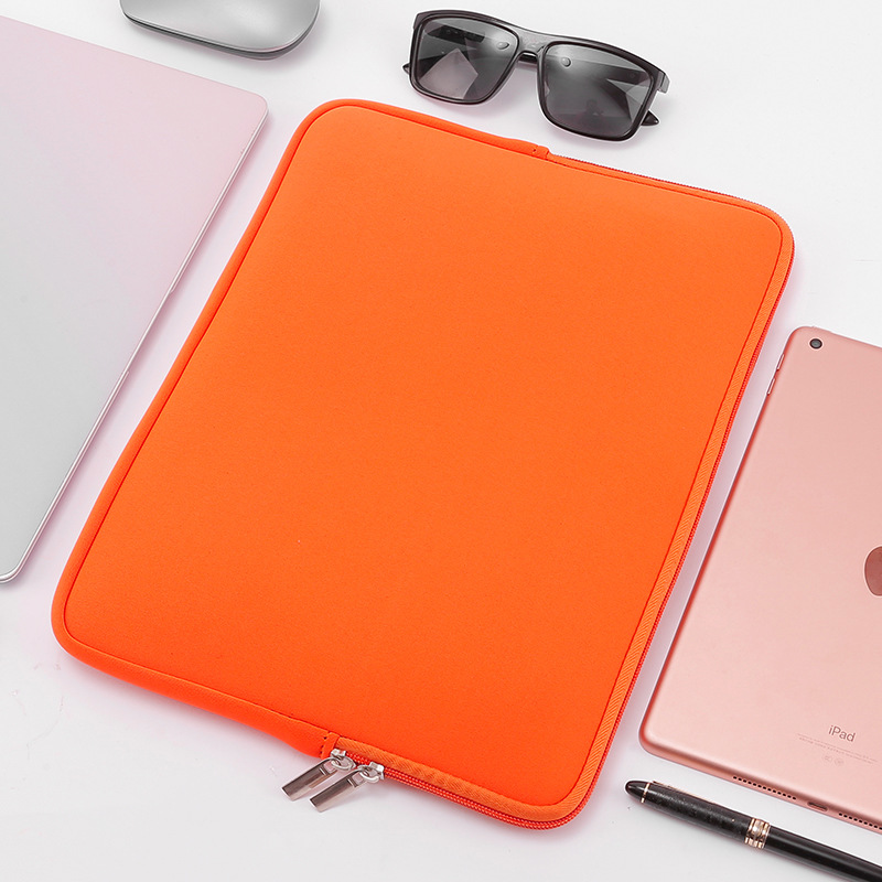 Factory cross-border stock 13-inch clutch bag, diving material, Apple tablet anti-collision zipper laptop inner bag Specification drawing