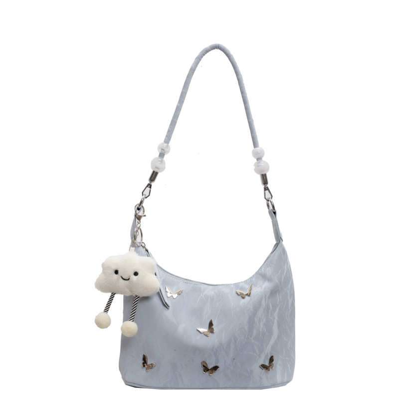 Butterfly Soft surface large capacity crossbody bag for women 2024, multi-functional high-end commuter Cloud underarm bag Item Picture