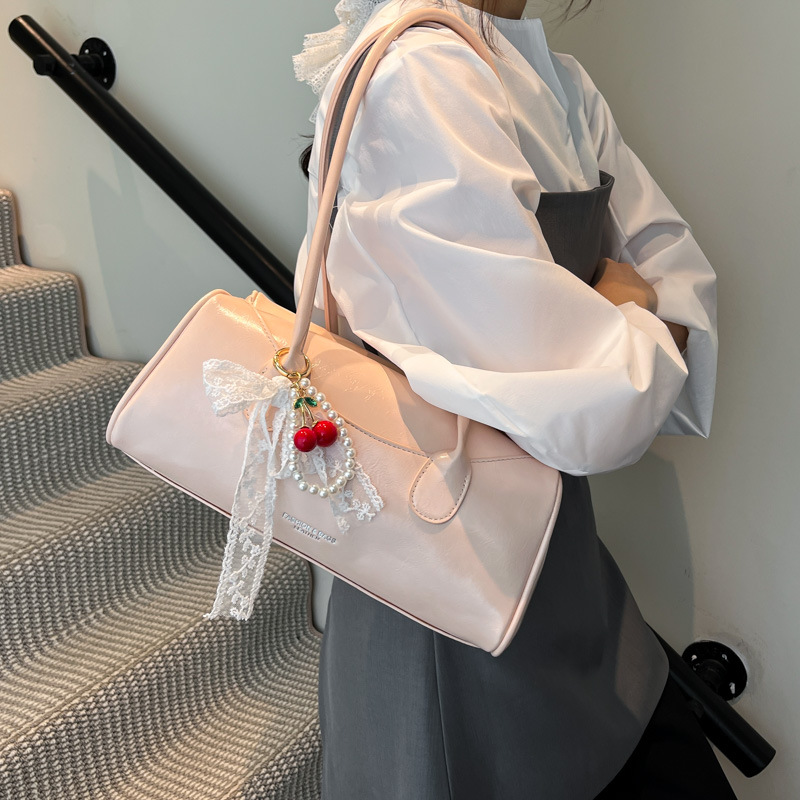 Cross-border, trendy and niche design underarm bag for women 2025 New trend, fashionable and versatile, large-capacity commuting single-shoulder bag Specification drawing