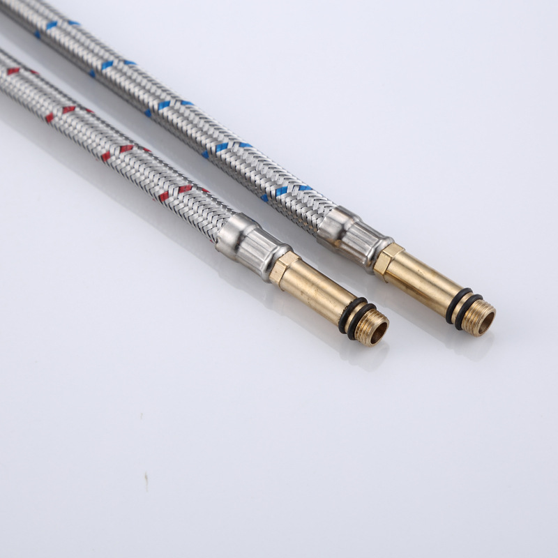 Faucet water inlet pipe, kitchen sink and washbasin cold and hot water supply pipe, 304 stainless steel pointed braided hose Application Scenario