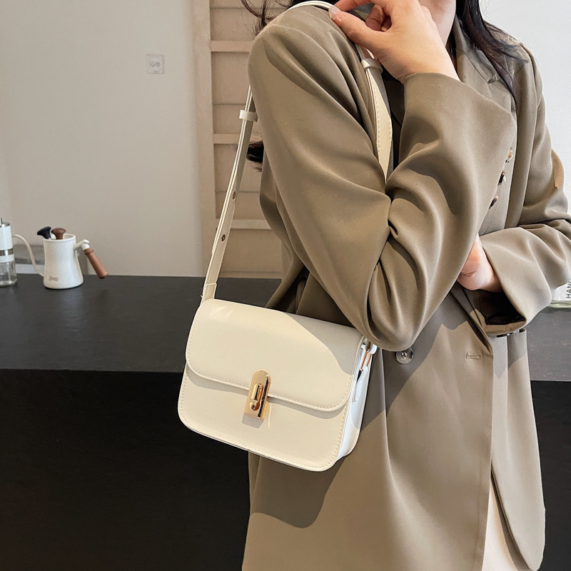 Hong Kong-style retro small bags, new women's bags for the autumn of 2024, high-end quality single-shoulder bags, commuting crossbody bags, trendy details Picture