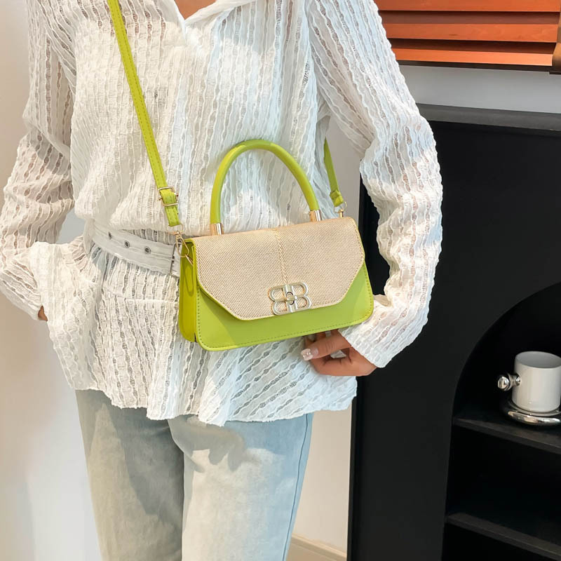 Retro-style small square underarm bag for women, simple 2025 summer new, elegant and niche design, single-shoulder crossbody bag Specification drawing