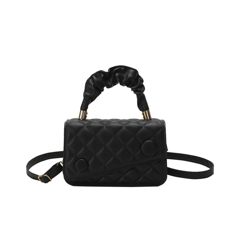 Casual single-shoulder crossbody bag for women 2023 new spring trendy and fashionable bag, simple embroidered thread diamond pattern handbag for women Item Picture