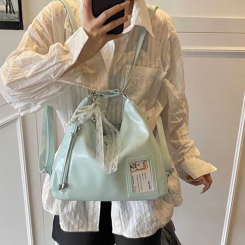 New Spring/Summer 2025 niche design, trendy and fashionable, Korean-style high-end single-shoulder bag, simple and versatile women's backpack details Picture