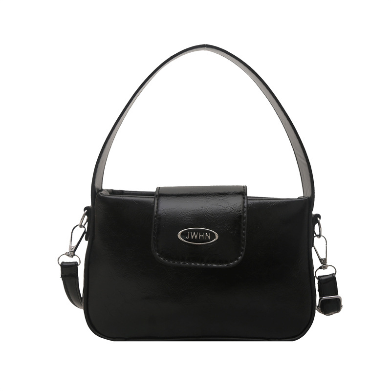 Spring and summer new niche design handbag, commuter crossbody bag, personalized and fashionable oil wax leather women's bag Item Picture