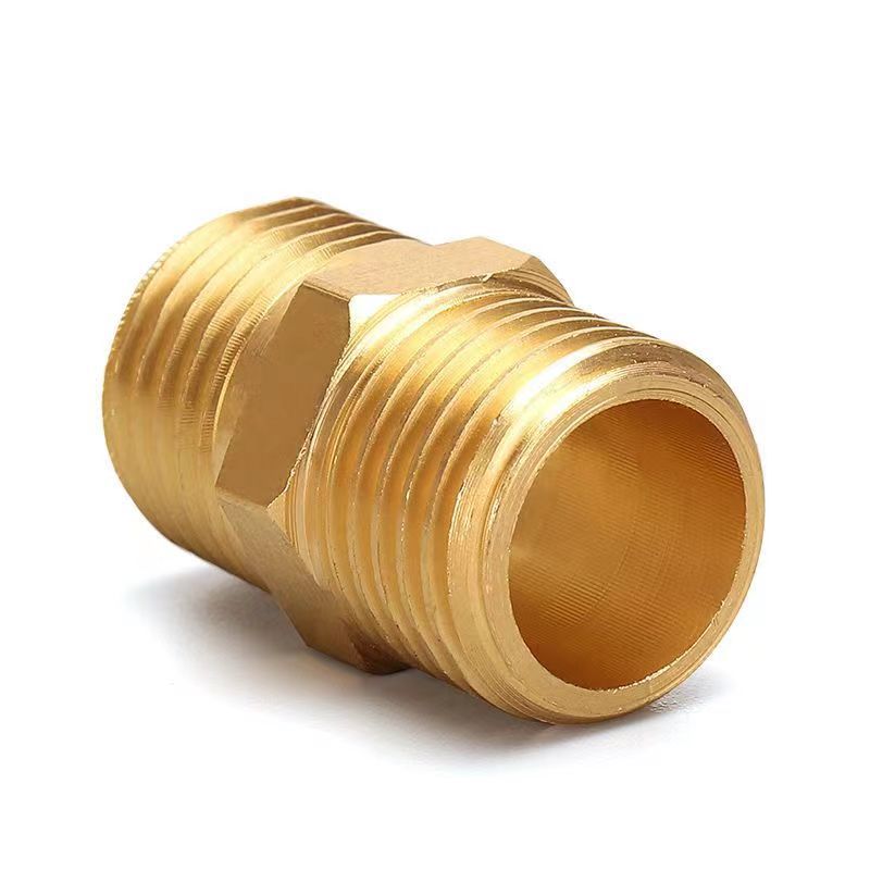 4-inch copper pair wire joint, all-copper double external wire direct 4-inch pair wire copper joint, water pipe straight through core accessory Item Picture