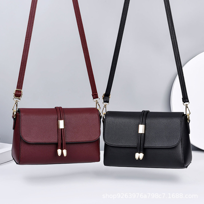 Middle-aged women's bags for foreign trade, small bags, new trendy and versatile soft leather single-shoulder bags for cross-border women, and crossbody bags for elderly mothers details Picture
