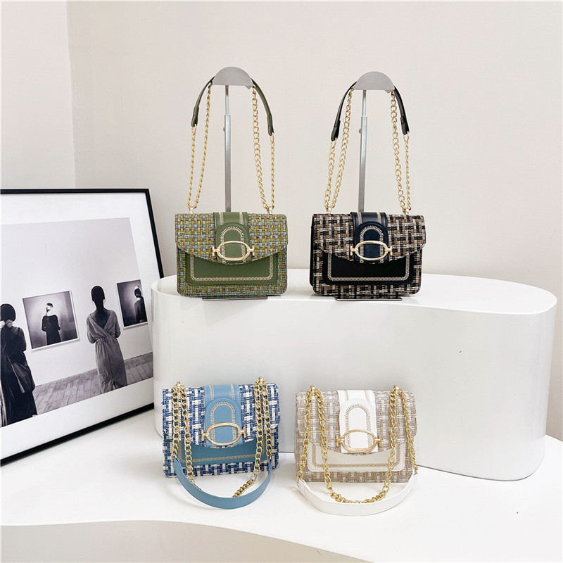 Chanel chain bag, stylish 2025 new style small bag, women's crossbody single-shoulder bag, hand-held woven bag Application Scenario