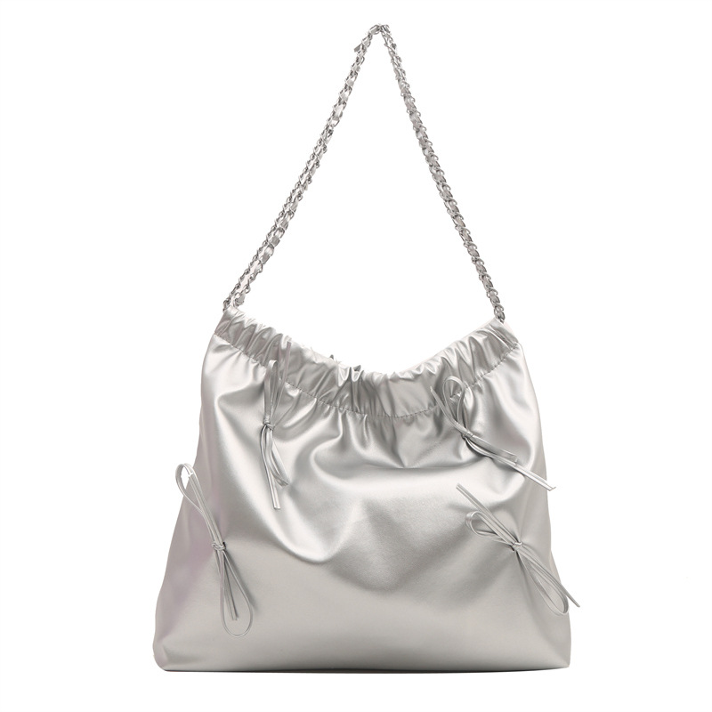 This French niche pleated design handbag is a new spring fashion, versatile, simple and stylish bucket crossbody bag for women Item Picture