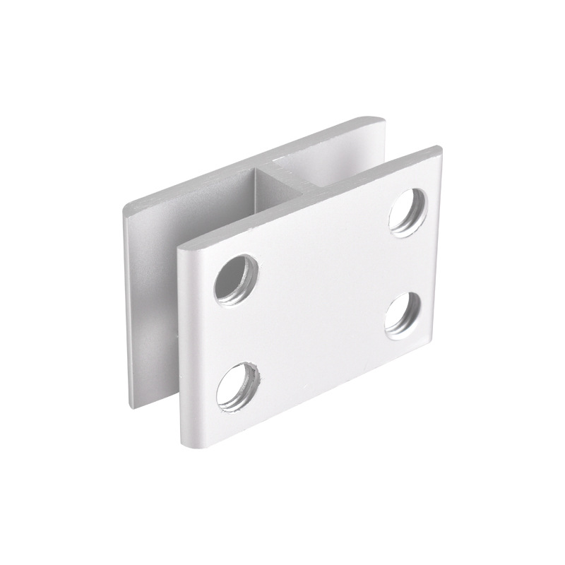 180° aluminum alloy glass clamp, fixed clamp, aluminum alloy clamp, connection piece, no need for drilling Item Picture