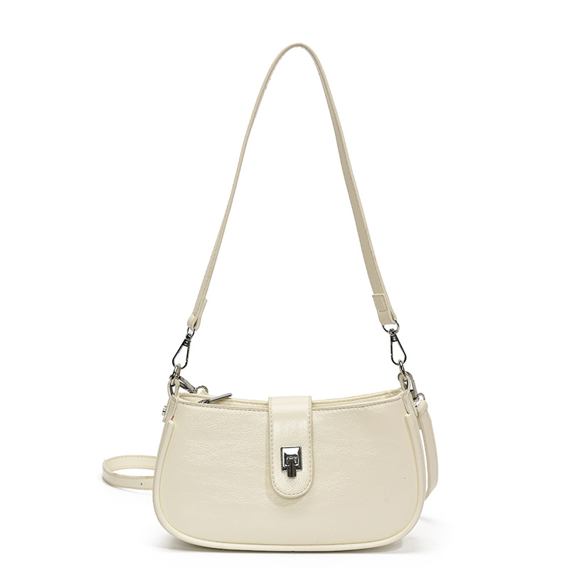 Spring 2025 new high-end ladies' small bags: simple and versatile baguette bag, niche design, single-shoulder underarm bag Item Picture
