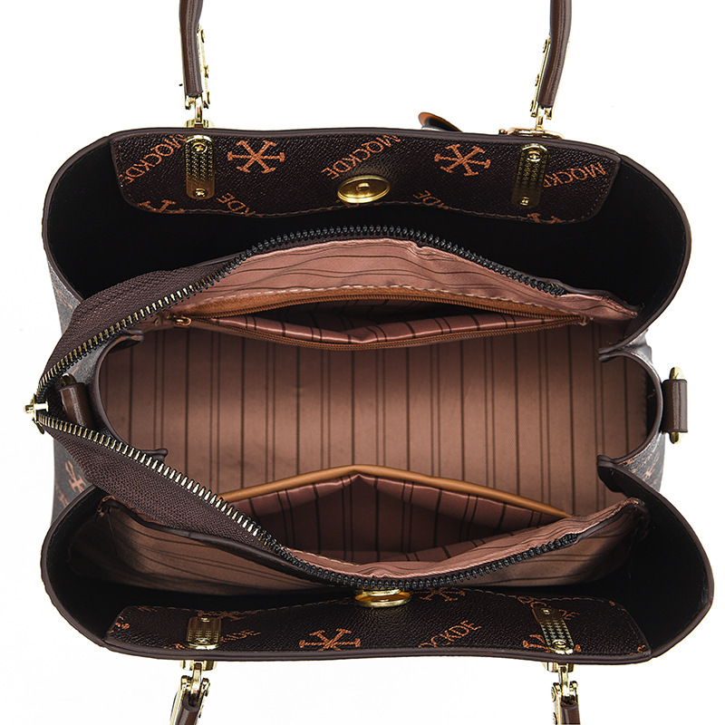 This 2023 new stylish Korean-style retro printed pattern single-shoulder crossbody women's handbag is unique and elegant Item Picture