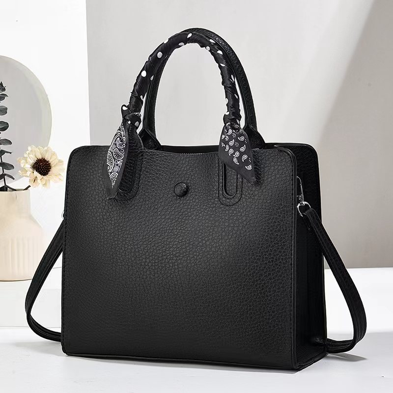 Cross-border Ladies 2024 New urban simple and trendy single-shoulder tote bag, crossbody and hand-carry fashionable large-capacity women's bag full figure
