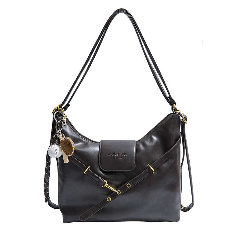 Retro commuter tote bag for women, large capacity 2024 new model, niche design, single-shoulder crossbody bag, lightweight backpack Item Picture