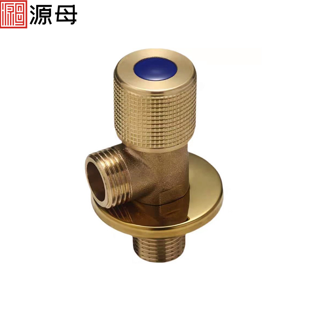 Source mother brass Angle valve, electroplated hot and cold water transfer Angle valve, thickened quick-opening three-way Angle valve for toilets, wholesale from the manufacturer full figure