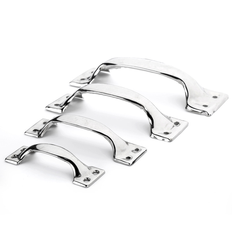 Factory wholesale of stainless steel bow-shaped handles for clothes, cabinets, drawers, square head handles, 3-6 inch door and window hardware accessories details Picture