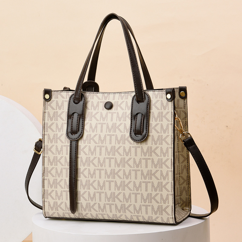 Women's printed bag 2023 New style fashionable tote bag, simple and elegant, European and American personality single-shoulder crossbody handbag details Picture