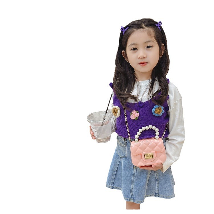 The 2025 new cross-border best-selling jelly bag, hand-held mini bag, children's small bag, and the cute little crossbody bag for internet-famous girls Item Picture