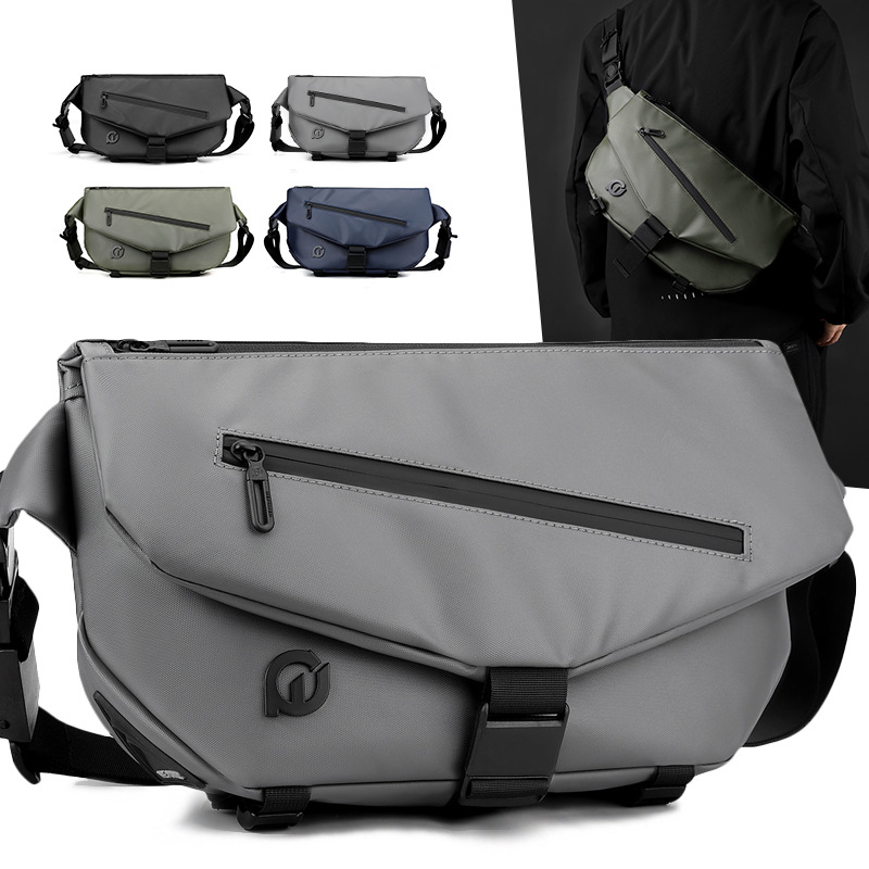 The new WEPOWER functional sports large-capacity crossbody bag is a simple and fashionable single-shoulder men's bag and a business small crossbody bag full figure