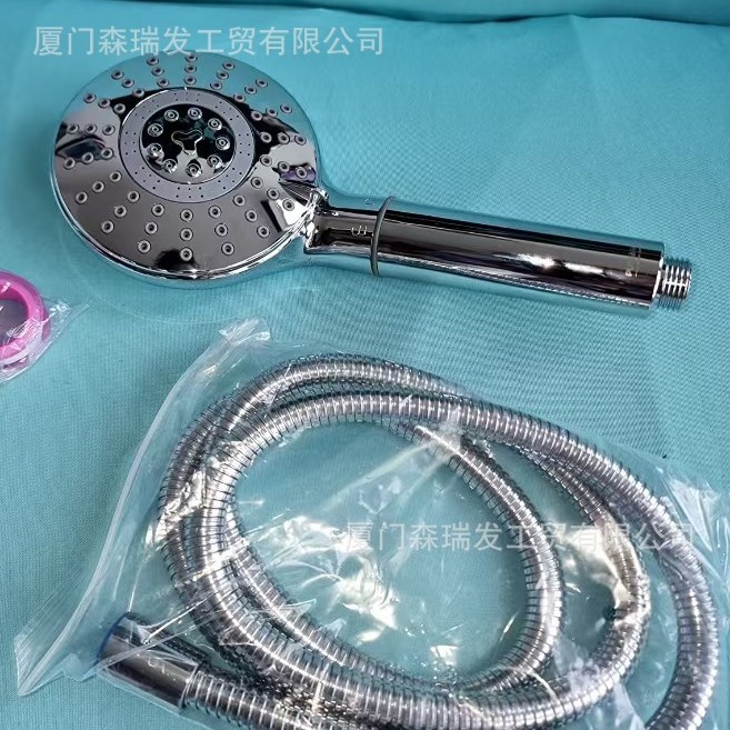 Cross-border Amazon bestseller in Europe: Multi-functional pressurized bath filter handheld showerhead made of high-end ABS material Specification drawing