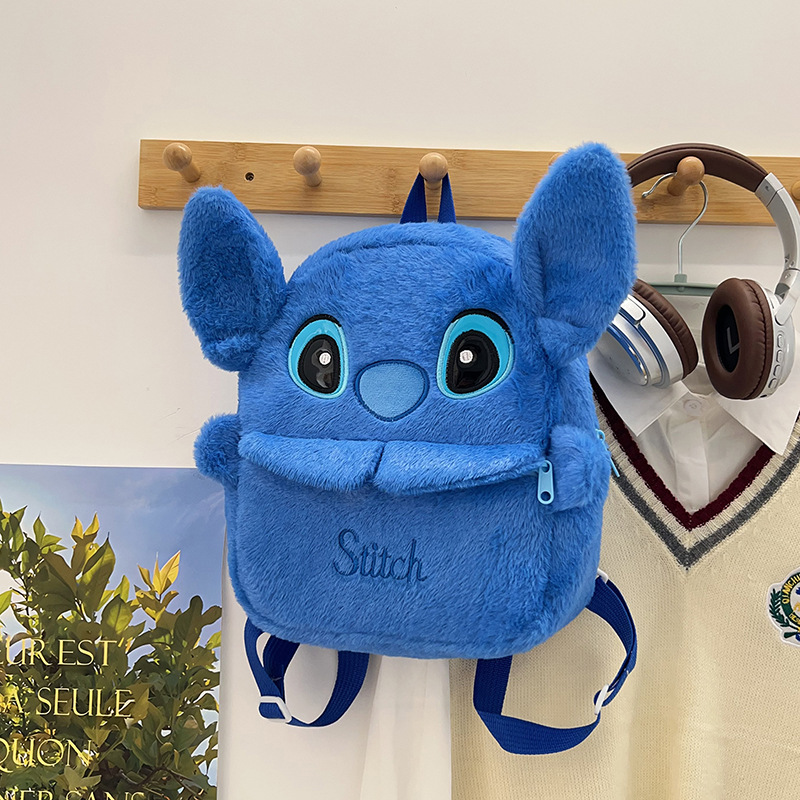 New Sanrio plush bag, Melody backpack, children's cartoon bag, Kuromi plush toy backpack for export details Picture