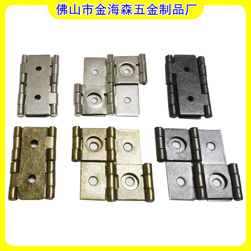 Antique-style furniture hinge folding screen hinge hinge hinge, antique copper screen hinge, classical flip double-sided hinge Specification drawing