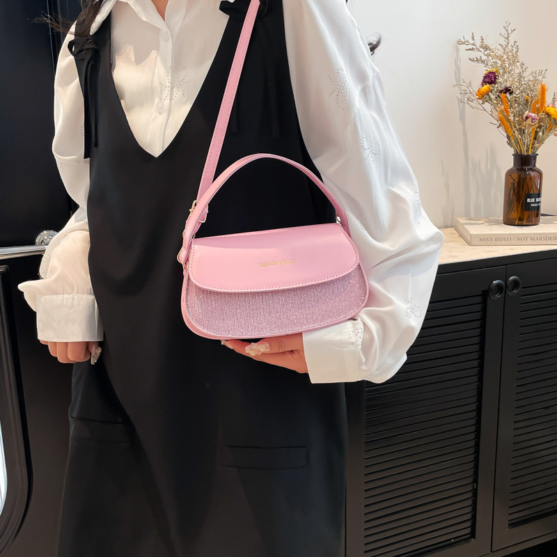 Niche and simple design underarm bag 2025, a fresh and elegant women's bag, casual, fashionable and versatile commuting single-shoulder bag, crossbody bag Specification drawing
