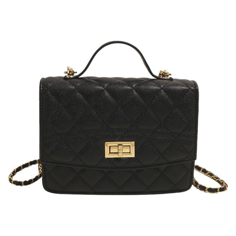 Korean style diamond-shaped chain hand shoulder bag for women 2025 New fashion, versatile and multi-functional backpack for women Item Picture
