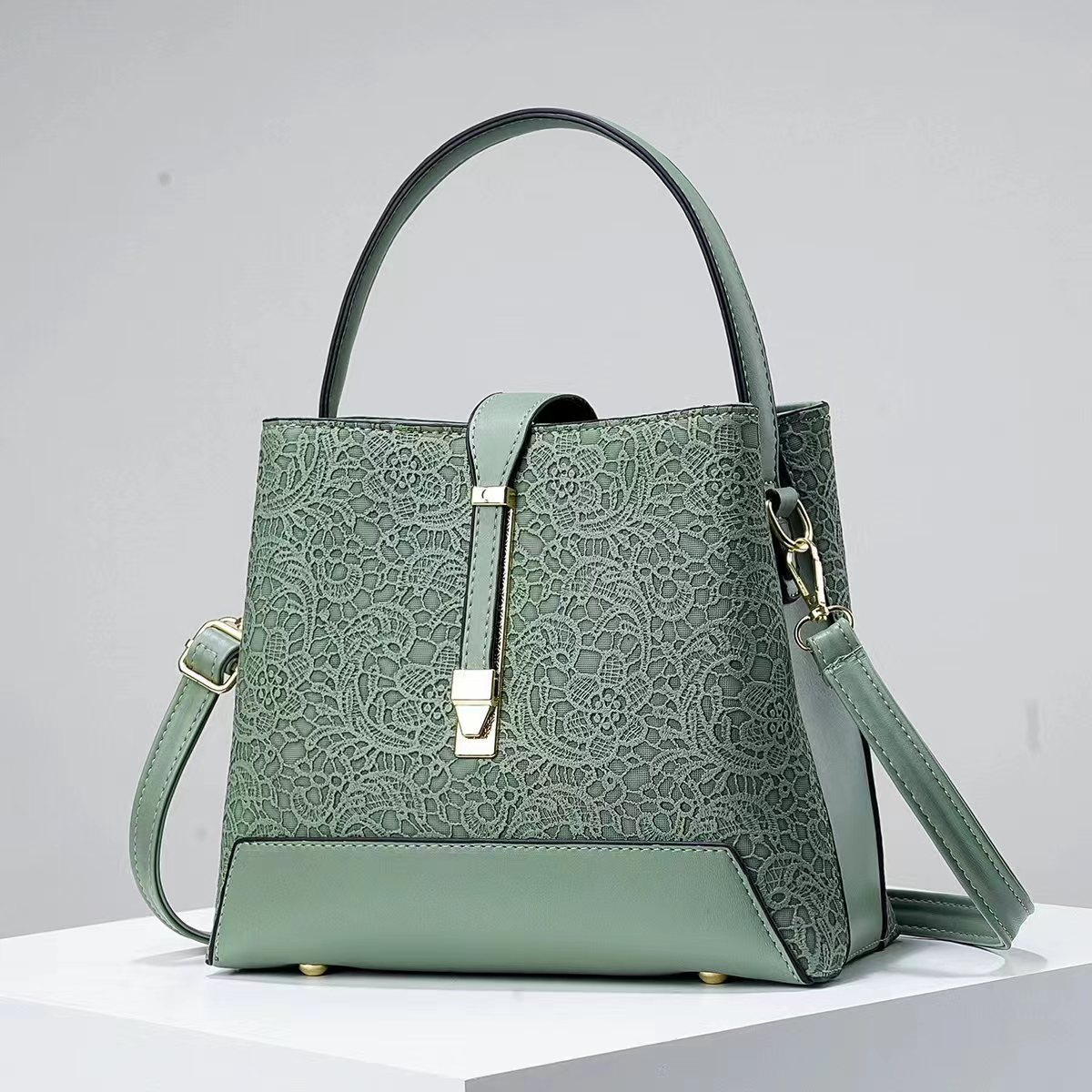 2024 Large-capacity handbag, trendy and fashionable women's bag, middle-aged mother's bag, high-end, elegant and versatile, single-shoulder crossbody bag details Picture