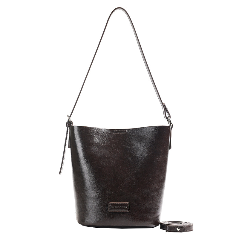 A new 2024 casual crossbody bucket bag for women, featuring a retro, versatile and fashionable Korean design Item Picture