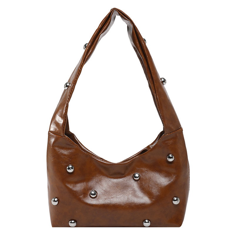 Cross-border Women's bags 2025 Spring New Collection: Niche design, simple and casual, single-shoulder, underarm bag Item Picture