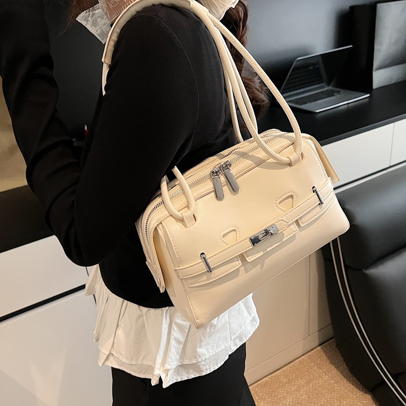 High-end quality, fashionable, large-capacity underarm bag for women, 2025 new style, retro and trendy, versatile commuting single-shoulder bag Specification drawing