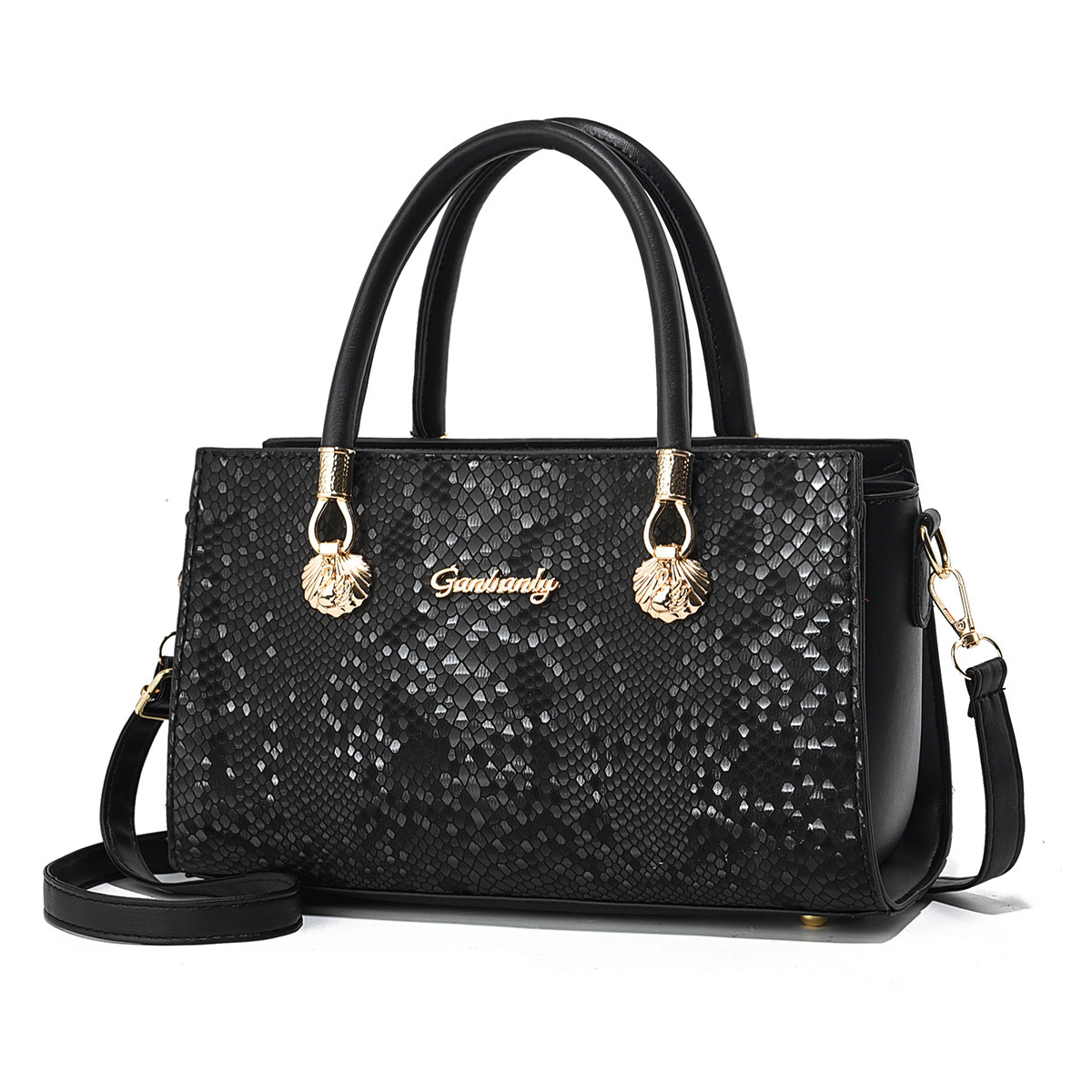 Black women's 2025 new style bag, a super popular women's fashion bestseller, a stylish crossbody bag, a mini Kelly bag Item Picture