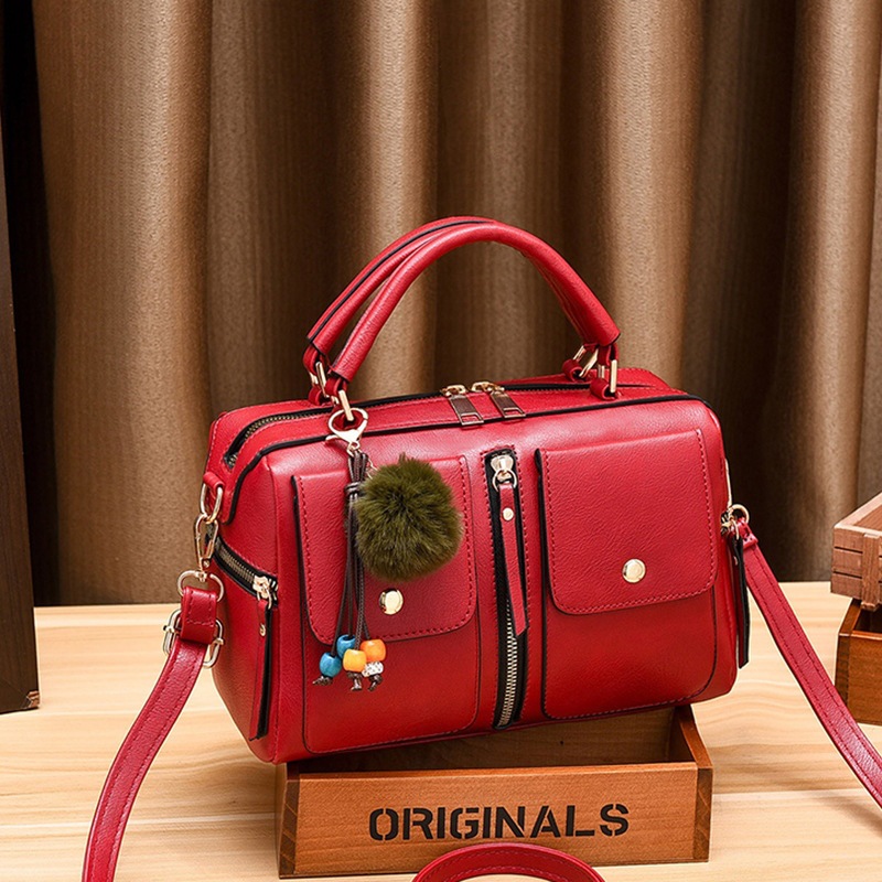 Women's bag 2024 new style handbag, fashionable shoulder bag, European and American trend PU leather pillow bag, crossbody bag, one-piece consignment full figure
