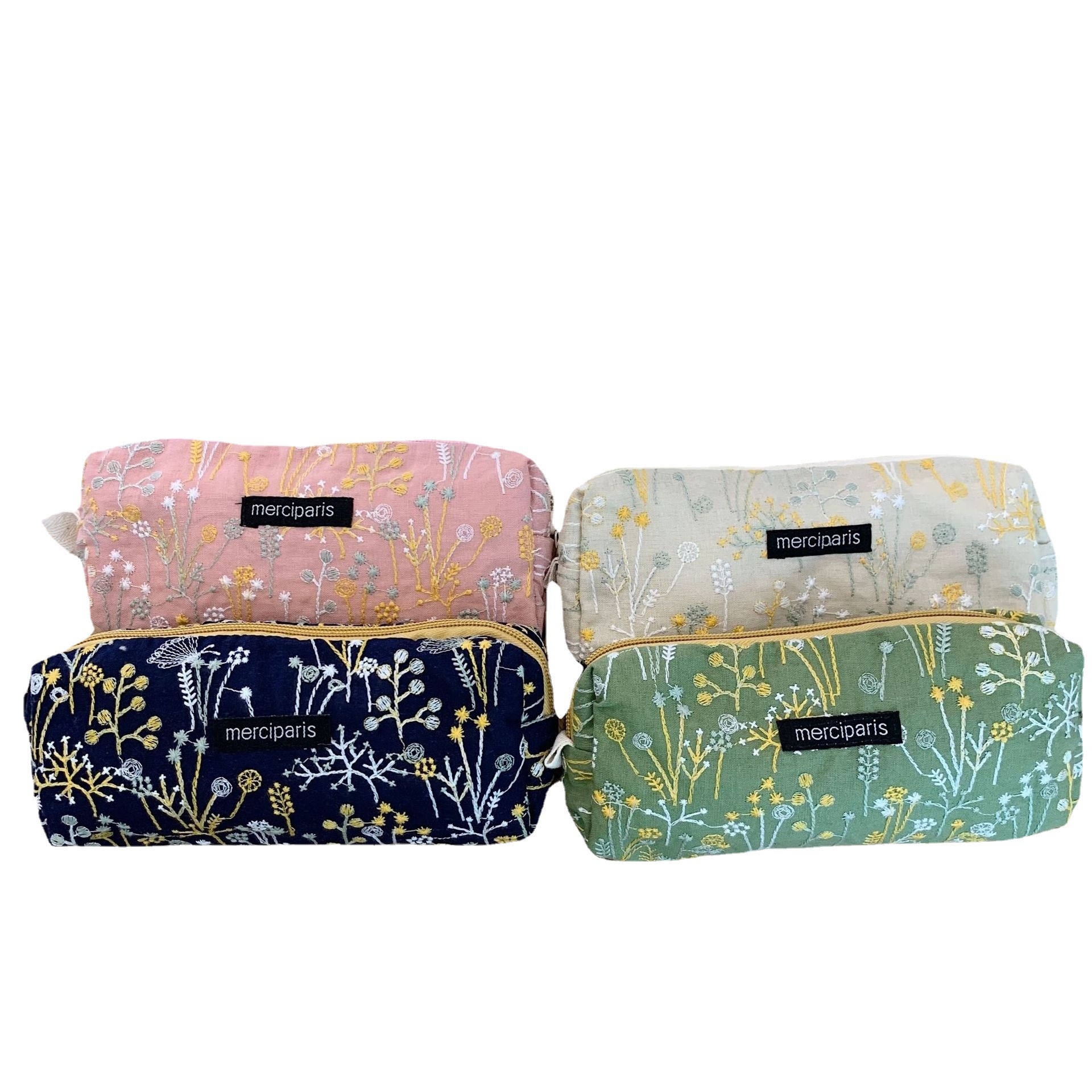23041 Artistic Embroidery Starry Sky Pen case, simple student stationery storage bag, Japanese-style makeup bag, portable and easy to carry Application Scenario