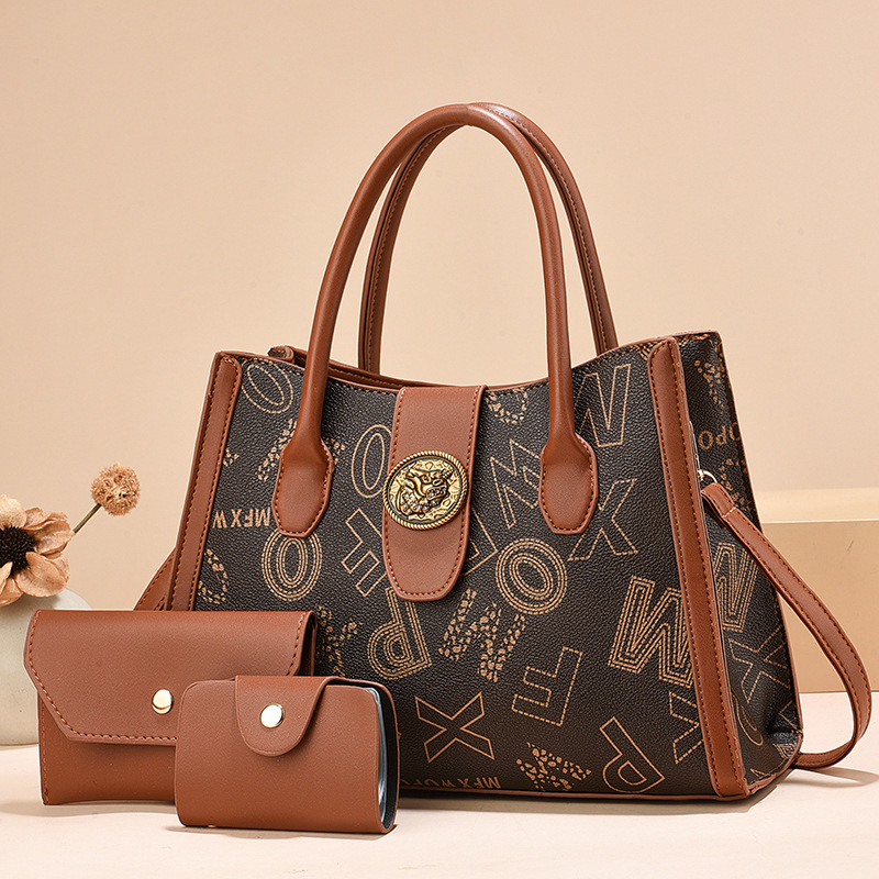 Bag Women 2024 New style women's handbag cross-border bestseller, large-capacity single-shoulder crossbody bag with mixed colors wholesale Specification drawing