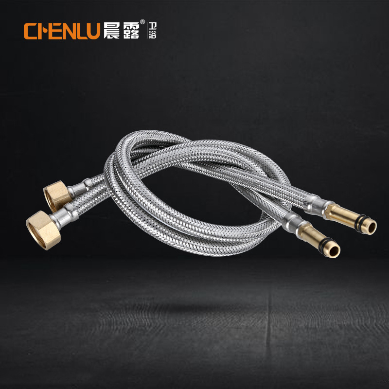 304 stainless steel wire braided water inlet hose, sink, sink faucet, washbasin faucet, cold and hot water inlet hose full figure