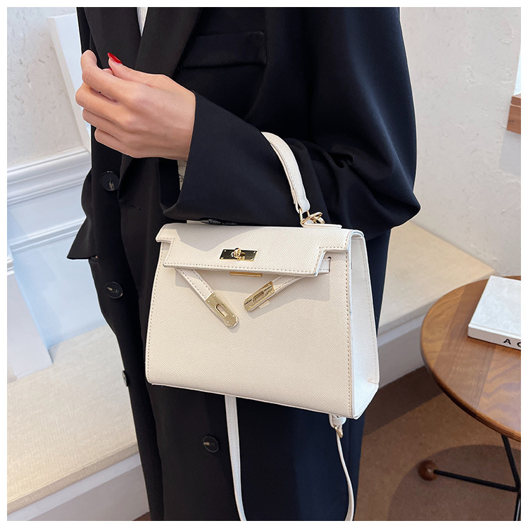Cross-border new handbag, women's retro versatile Kelly bag, casual versatile shoulder bag, crossbody bag, small square bag details Picture