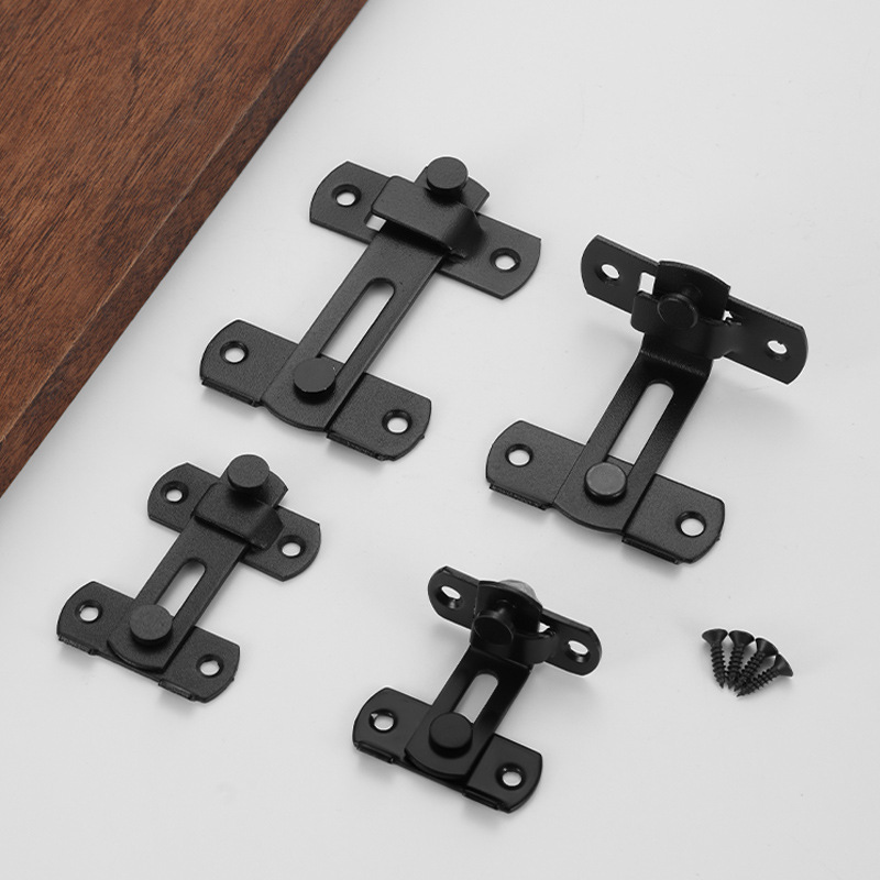 Stainless steel door latch, door bolt, door and window lock, safety protection, swing anti-theft buckle, thickened inner door lock Specification drawing