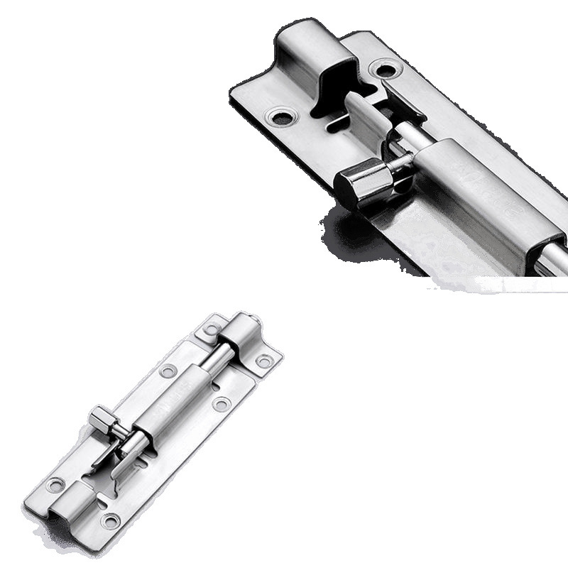 304 stainless steel latch, door latch, wooden door and window, anti-theft latch lock, bathroom exposed, old-fashioned door latch, thickened Item Picture