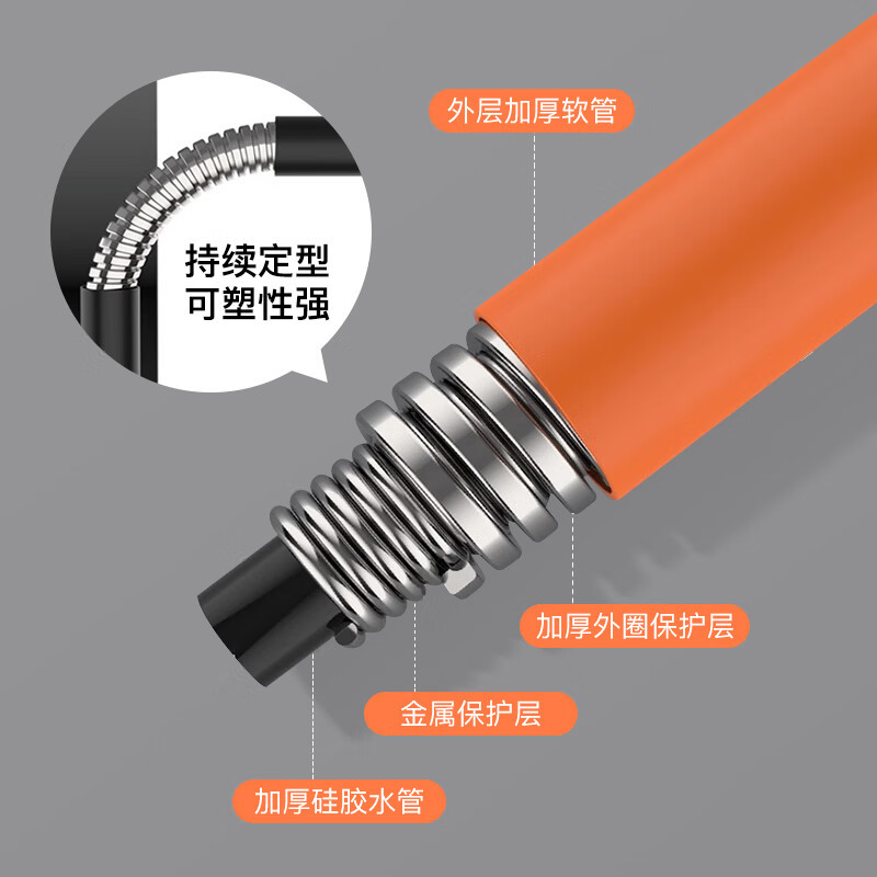 Faucet extension pipe extender, household extended hose anti-splash wonder, bathroom universal extended water pipe wholesale Specification drawing