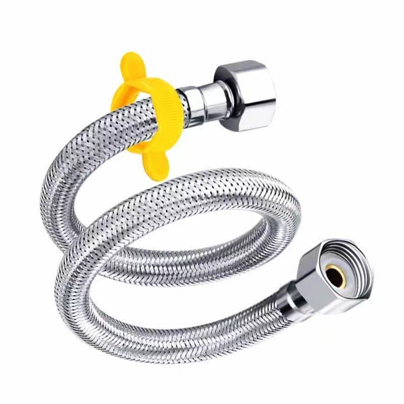 304 stainless steel hose, braided pipe, high-pressure pipe, water heater hose, high-temperature resistant faucet inlet pipe, explosion-proof pipe Item Picture