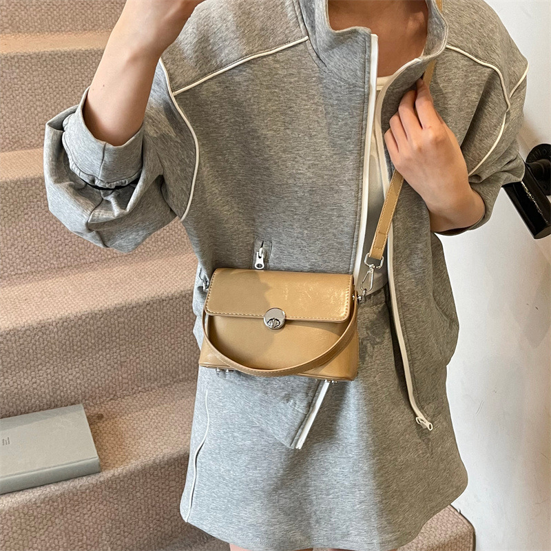 A new high-end solid-color hand-held small square bag for women in Spring/Summer 2025, a trendy, casual and versatile single-shoulder crossbody bag Application Scenario