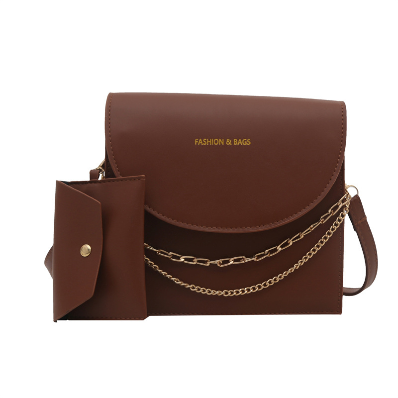 The new spring 2025 trendy single-shoulder crossbody bag for women is stylish and unique, with a chain-textured small square bag Item Picture