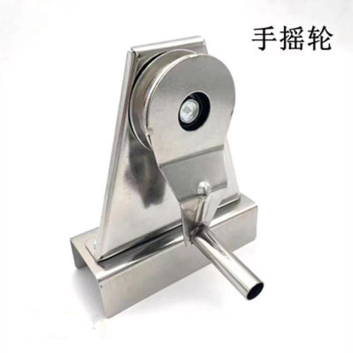 304 stainless steel pulley, hand-cranked flagpole, hand-cranked wheel track, smooth steel wire rope set, square pulley, triangular pulley details Picture
