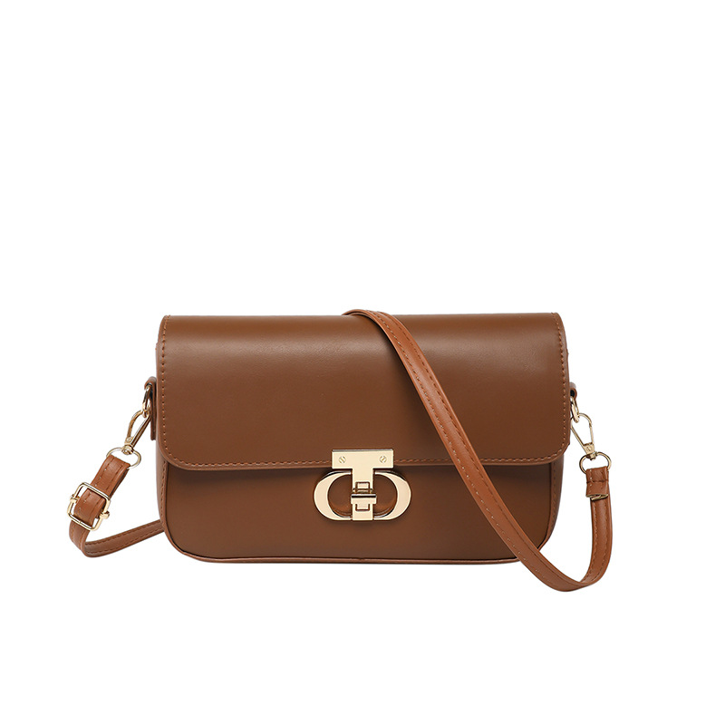 New style of textured women's bag, simple and fashionable Korean-style women's bag, textured retro tofu bag, cross-border crossbody bag Item Picture
