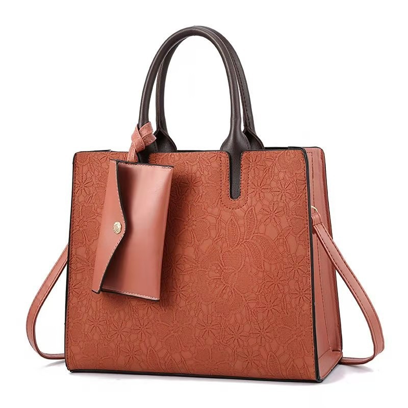 Popular and fashionable large-capacity new 2022 bags, embossed women's bags, handbags, single-shoulder crossbody bags for middle-aged and elderly people details Picture