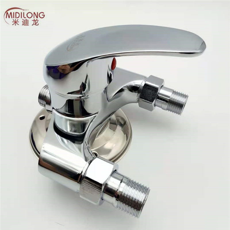 Zinc alloy exposed shower mixing valve, triangular shower shower faucet, bathroom shower faucet Specification drawing